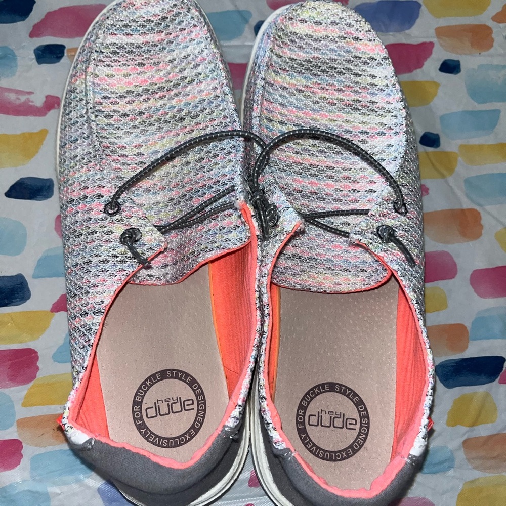 The Wendy Sox Pink Multi Dude Shoe